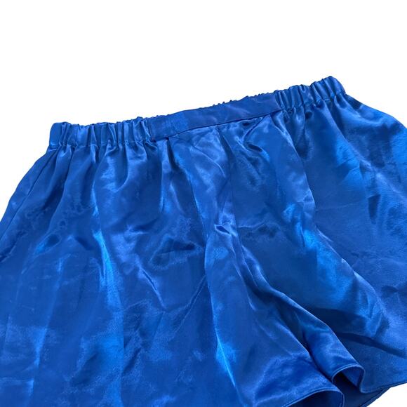 Victoria's Secret Sleep Set Button-Up Top with Shorts Blue Size Small - Picture 3 of 5